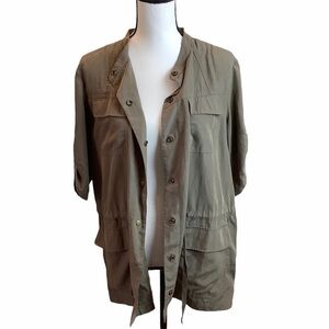 4/25 Trouve Lightweight Utility Olive Green Jacket